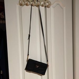 Black Prada bow mini purse.